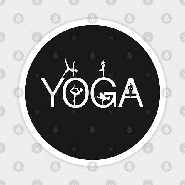 Yoga Pose Magnet by BDAZ